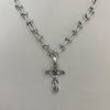 Gothic Dark Style Cross Pendant Necklace Rock Punk Goth Fashion Necklaces For Women Men Jewellery Design Mystical Gifts