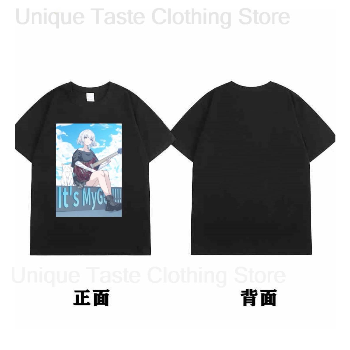 

BanG Dream Its MyGO T Shirt Rāna Kaname Cartoon Print Harajuku Fashion Anime Tshirt Unisex Women Summer Cotton Short Sleeve Tee 4XL
