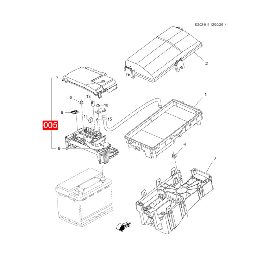 60/80/100A/250A/300A Front Compartment Block Fuse for Chevrolet 2014-2018 Impala