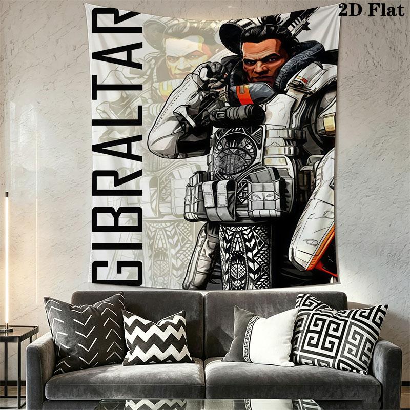 Characters of Apex Legends Wall Hanging Printed Fabric Blanket Decorative Tapestries for Bedroom Living Room Home Decor