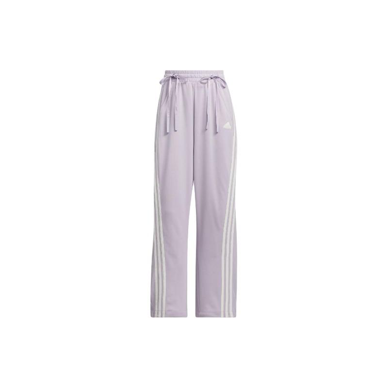 adidas Women's Dance Interlock Loose Track Pants Purple White JI9782