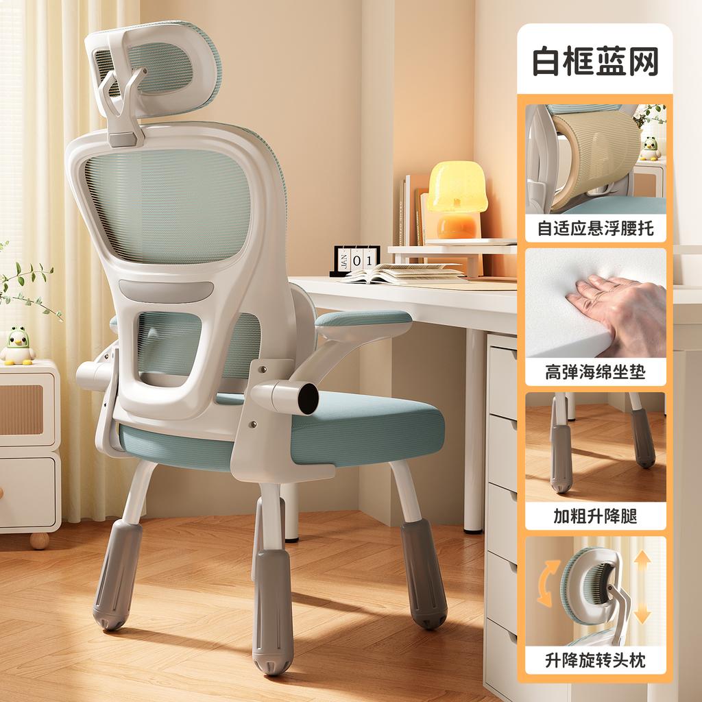 Ergonomic Study Chair for Teens - Adjustable Student Desk Chair, Lumbar Support Computer Chair, Home Office Learning Seat