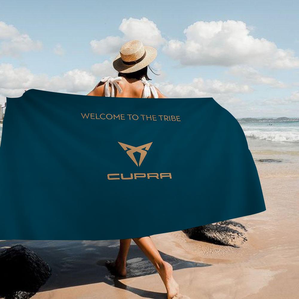 1pc Simple striped beach towel, quick drying absorbent swimming towel, multi-functional beach towel for beach swimming yoga