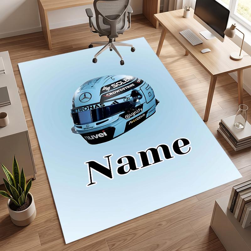 George Russell (5) Covor de birou personalizat cu nume Decor elegant pentru sufragerie, dormitor, bucătărie