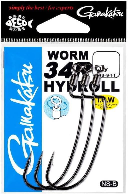 Gamakatsu Rose TGW Worm 34R HYDROLL NSB #4/0 68-944 #4/0