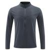 LULU Men's Autumn Breathable Sport Jacket - Casual Long Zipper, Stand-Up Collar, Trendy Running Outerwear