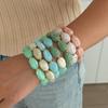4Pcs Stackable Beads Bracelet Set Multicolor Cuff Bracelet Set New Round Bangles  Women