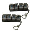 Led Light Up Keyboard Keychain With Clickable Buttons - Stress Relief Fidget Toy, Portable Desk Accessory, Office Decor Toy Gift