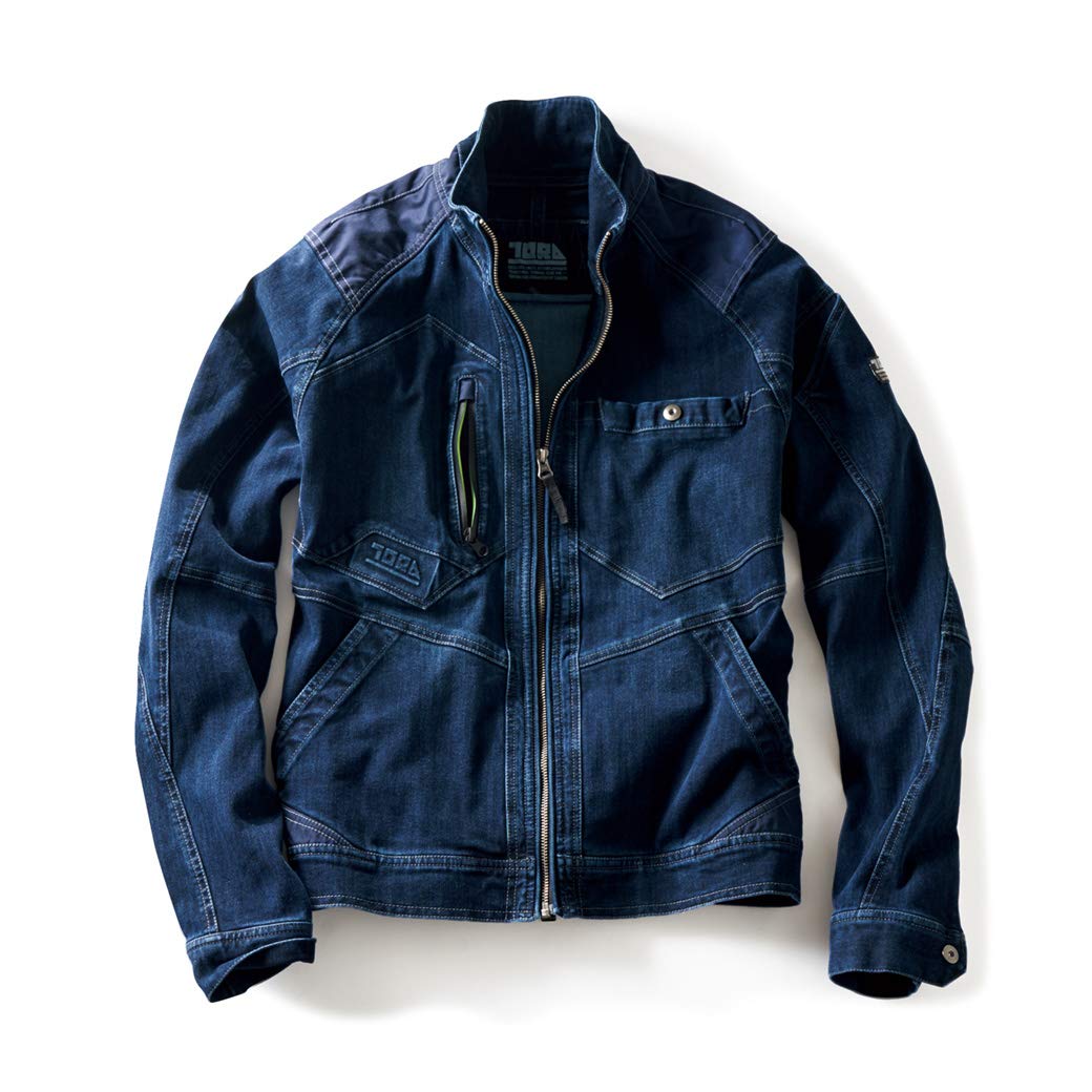 

Джинсовая куртка с длинным рукавом Toraichi TORAICHI Cordura Стильная В комплекте оригинальная наклейка 8910-124 [4.Кон 3L] Куртка, Эластичная, TORA, Рабочая одежда, Pro-Uni