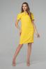 Basic Light Knee-length Dress with V-neck and Short Sleeves Assorted Colors