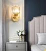 Modern LED Wall Lamp Crystal Lampshade Light For Bathroom Bedroom Living Room Indoor Fixture Wall Sconces For Home Decoration
