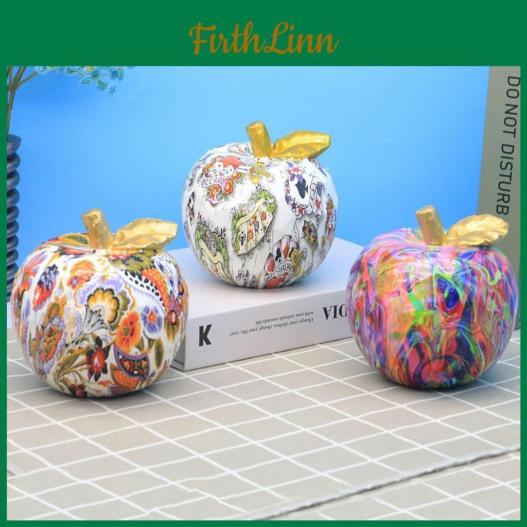 Colorful Resin Ornaments Creative Apple Crafts Home Living Room Cabinet Desktop Fruit Ornaments Gifts Souvenirs Wine Rack Crafts