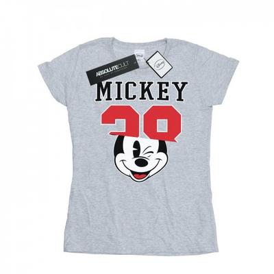 Camiseta feminina/senhora Mickey Mouse Split 28 algodão