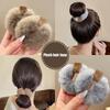 Herbst und Winter Plüsch Patch Bär Handtuch Ring Haargummi koreanischen Stil Haar-Accessoires Stirnband dicke hochelastische Haarseil