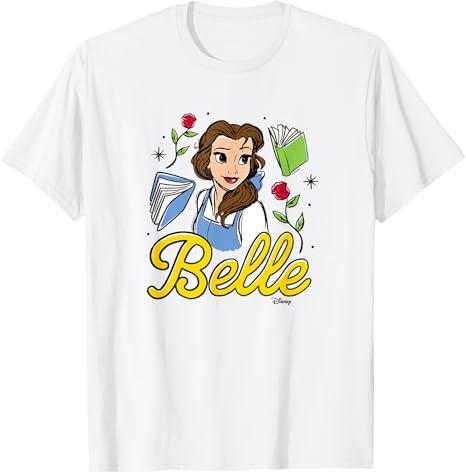 Princess Sketchy Belle White TShirt S