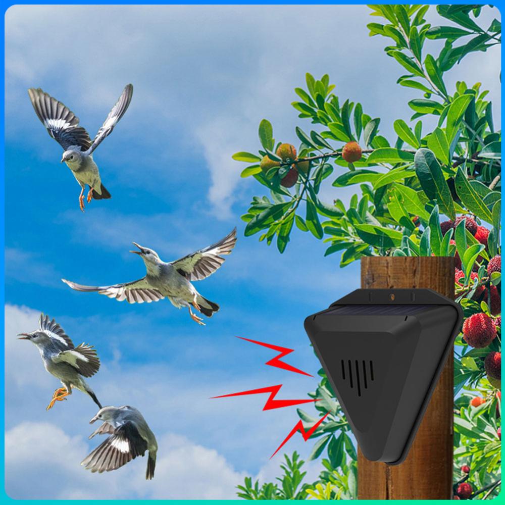 

Solar Bird Repeller with 13 Sound Solar Animal Repellent Waterproof Outdoor Crop Orchard Protection Animal Deterrents China Mainland