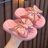 Summer Baby Girls Slippers Kids Soft Sole Comfortable Antiskid Toddler Princess Slide Sandals with Bow Beach Shoes