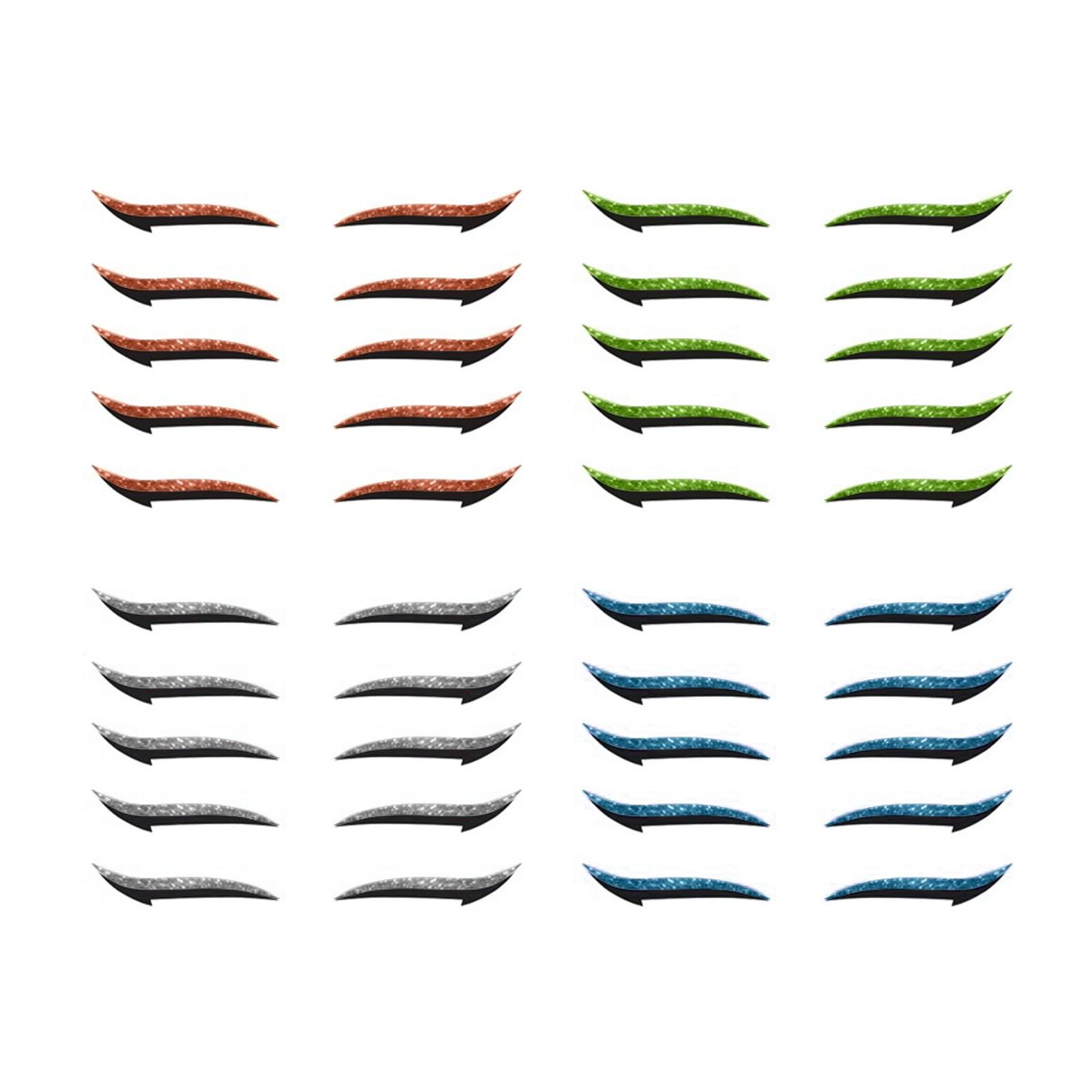 

20Pairs Reusable Eyelid Stickers Instant Outline Winged Lid Cosmetic Applica