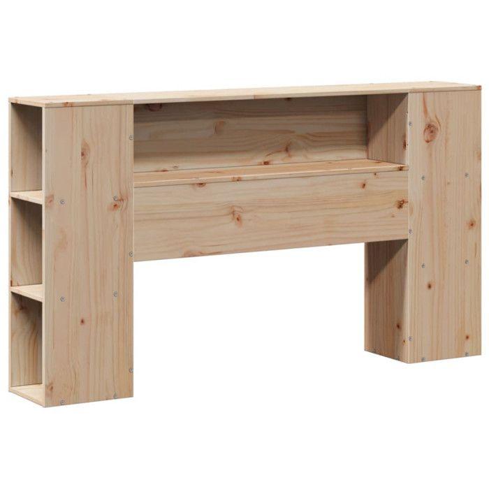 VidaXL Headboard with Storage 160 Cm Solid Pine Wood, Wooden Headboard, Headboard with Storage, Headboard 855624