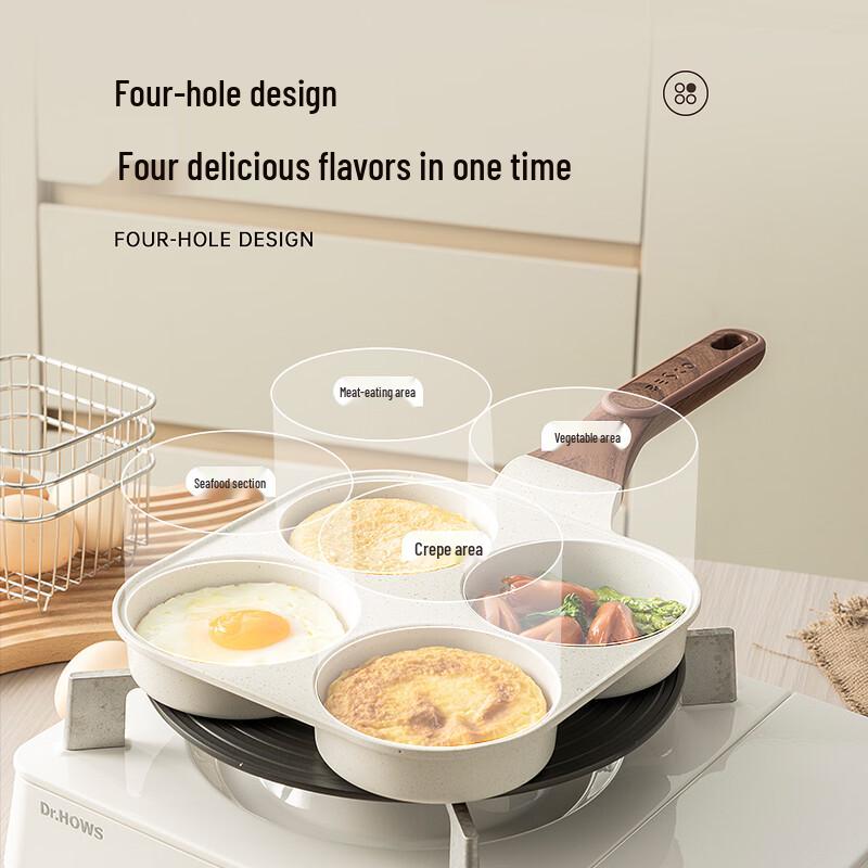 Green Umbrella 4-Hole Non-Stick Frying Pan