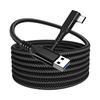Câble USB C VR Link en forme de L de 5 m avec port de charge dédié pour 4 casques PC