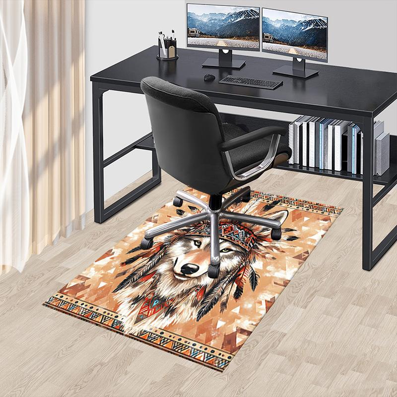 1PC Wolf Chief Anti-slip carpet, suitable for Office, bedroomand playrooms. It can also be used as a sofa footrest cover-R50