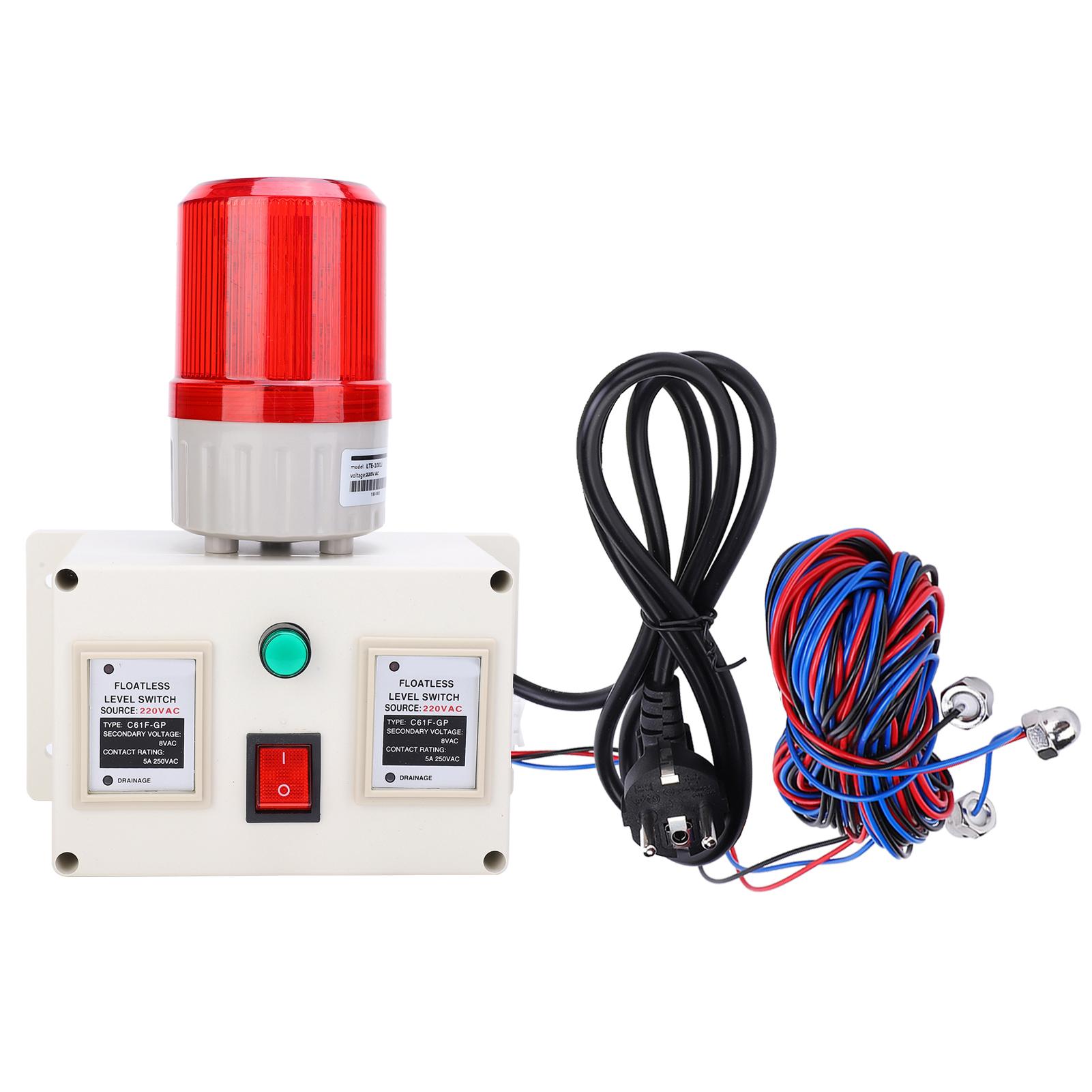 

Датчик сигнализации уровня воды 90‑105 дБ Регулируемый Мониторинг бака Полный Недостаток Жидкости