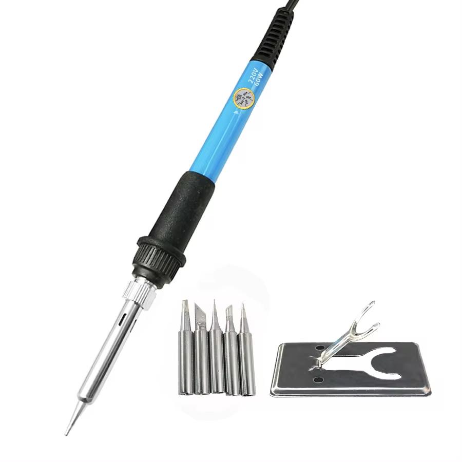 Adjustable temperature electric soldering iron 220V 60W soldering iron professional tin welding machine hot pen welding repair t