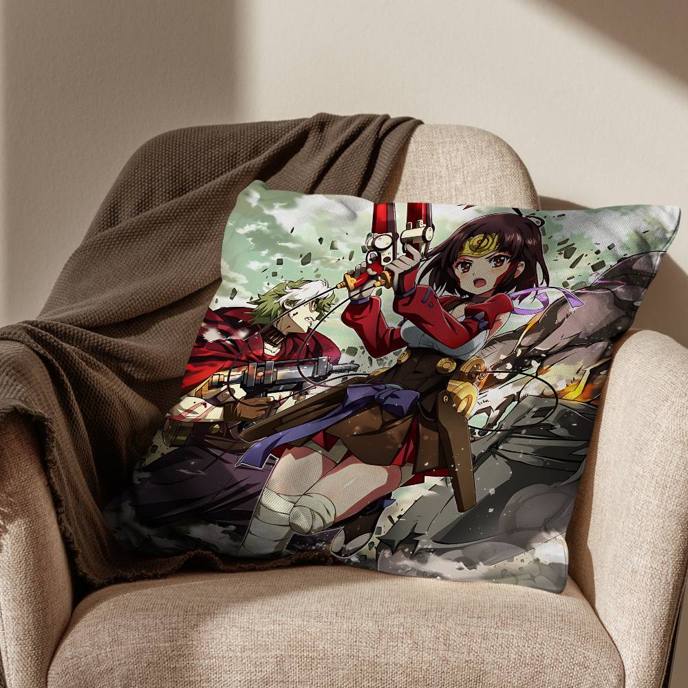 cool Ikoma Mumei Kabaneri Cushion Cover Suitable For Sofa Car Bedroom Office Cushions Decorative Pillow Case