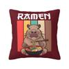 Custom Funny Colourful Capybara Printed Cushion Cover Xcm Soft Luxury Throw Pillow Case for Sofa