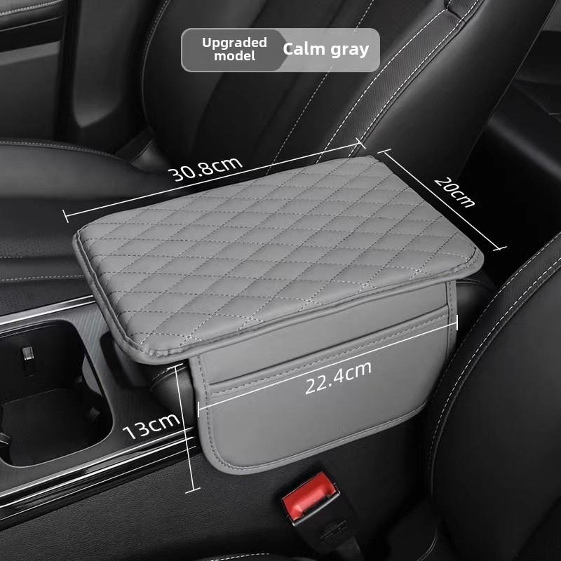Car Armrest Box Pad Multifunctional Double Pocket Storage Bag Car Central Armrest Box Sponge Heightening Pad Cover