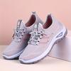 Women's Breathable Knit Walking Shoes, Soft Cushion Non Slip Lace Up Sneakers, Lightweight Comfort Casual Daily Sports