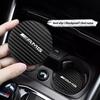 2Pcs Car Leather Coaster Pad Anti-noise Water Cup Mat For Mercedes Benz AMG W204 W205 W203 W211 W212 W213 W201 W210 W169 W202