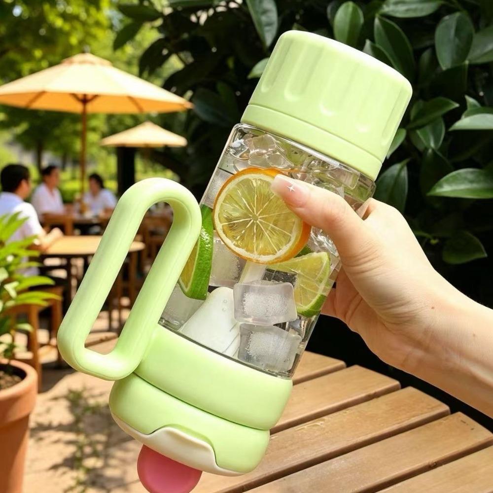 Leak-proof Sports Water Bottle Food Grade Tea Partition Cup Tea-water Separation Cup School