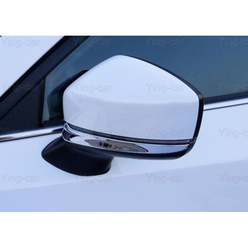 Chrome Rearview Side Mirror Cover Trim Strips Steel For Mazda CX5 CX-5 2017-2025