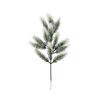 Snowy Artificial Pine Needles Branch Twig Frosted Pine Picks Greenery Stem for Crafts Wreaths Garlands Holiday Decor