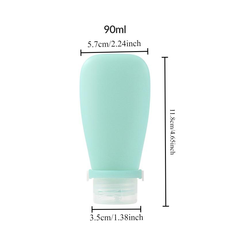 Portable Silicone Travel Bottle Cosmetic Storage Refill Lotion Bottle Anti-leakage Shampoo Container Woven Tube Empty Bottle