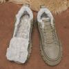 Men's Large Size Winter Mid-Top Fashion & Sport Shoes with Extra Warm Velvet