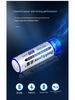 Set of 5 Double AA 1.2V 1200mAh Rechargeable Batteries with Charger (USB)