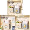 Dorm Room Cotton Fabric Wall Hanging Storage Bag With Multipurpose Pouch For Bedroom Organization