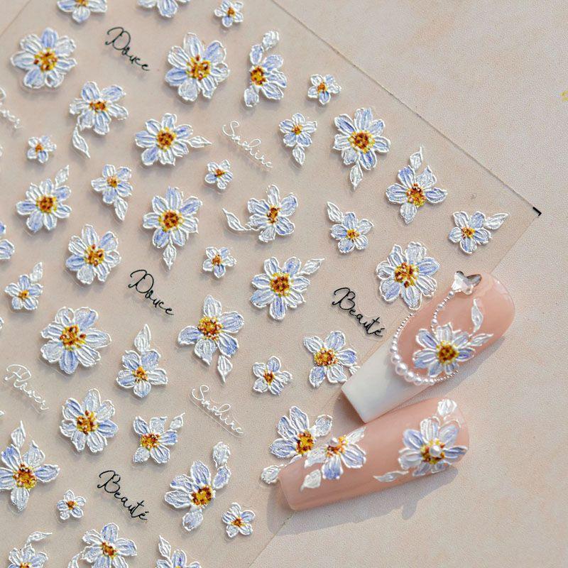 

Cosmos Bipinnatus Nail Sticker Relief 5D New Arrival 3dstereo Internet Celebrity Adhesive Japanese Style Florals Nail Sticker Decoration Big Cosmos 4979((Relief))