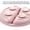 PandaEar 2 Pack Silicone Baby Suction Plates with 2 Spoons 2 Forks for Weaning Girls, Sectioned Divided Baby Weaning Plates, Toddler Dinner Plates Se