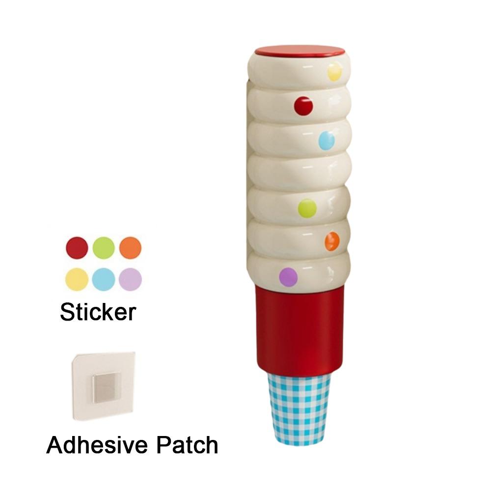 Space Saving Disposable Paper Cup Holder Plastic Paper Cup Dispenser  Office красный