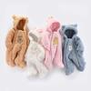 Baby Winter Jacket Warm Hooded Infant Romper Soft Cotton Boys Jumpsuit Cartoon Baby Girl Clothes