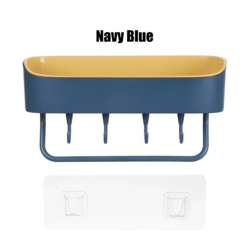 Mini Style Home Bathroom Storage Rack Multifu Bathroom Wall Punching Free Storage Rack Toiletries Organizer Shelves Home Tool