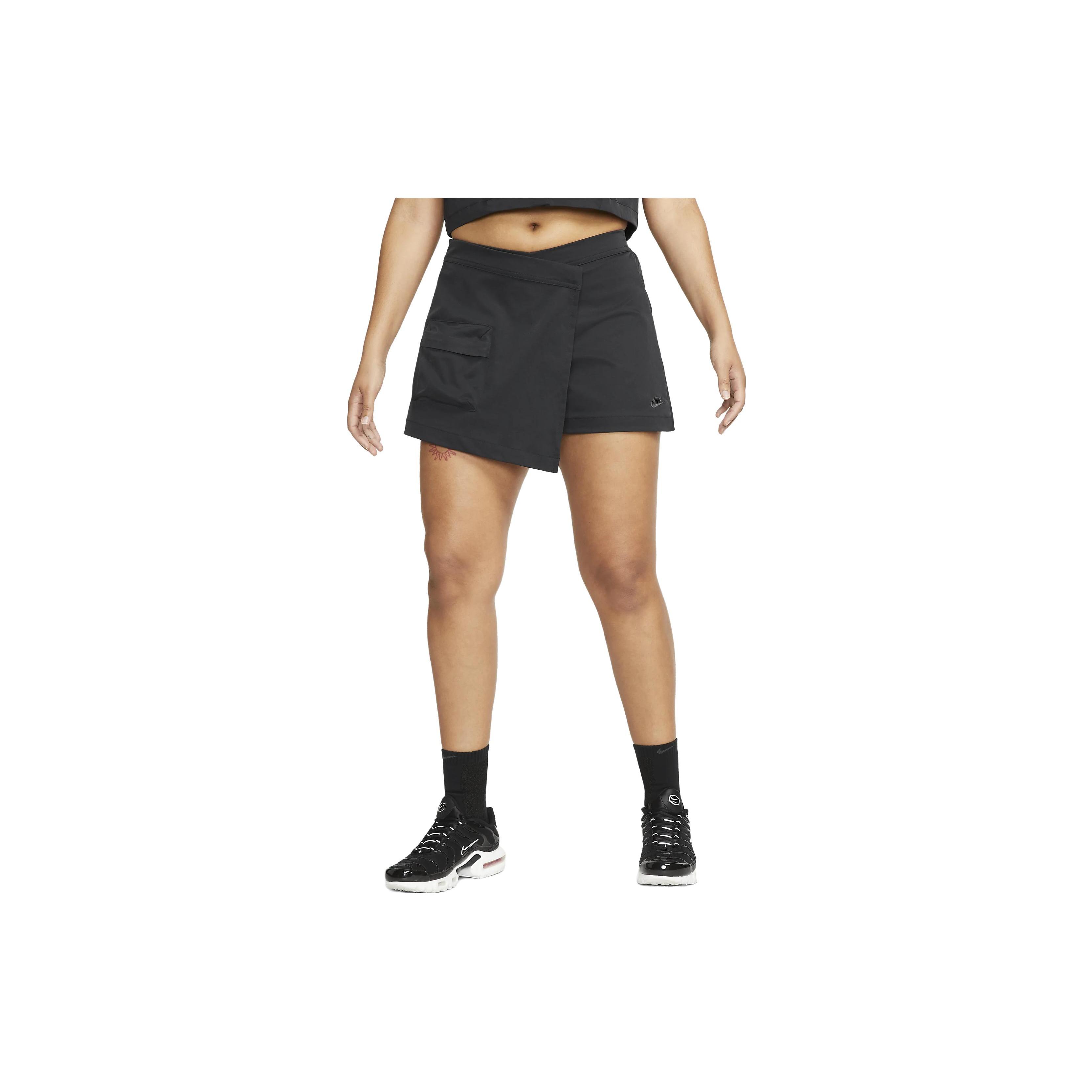 

Новые повседневные короткие юбки Nike SPORTSWEAR TECH PACK для женщин, черные DV8491-010 L