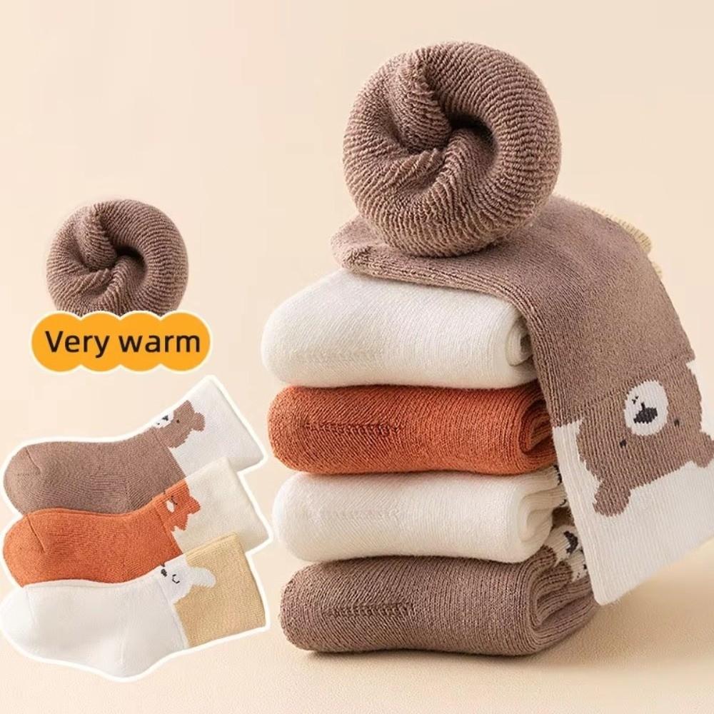 Plush Newborn Sock Warm Footwear New Middle Tube Socks  Autumn and Winter