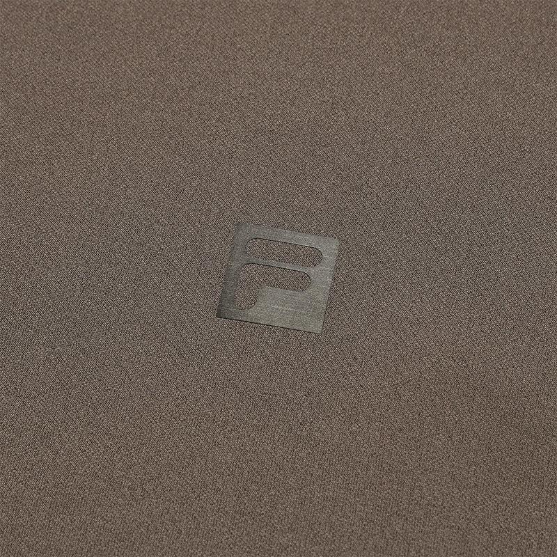 FILA Ski Series Fashionable Casual Sports Comfortable Fleece Warm Knitted Long Sleeve T-Shirt Men Tops Dark-Brown Gray A11M546204FBG