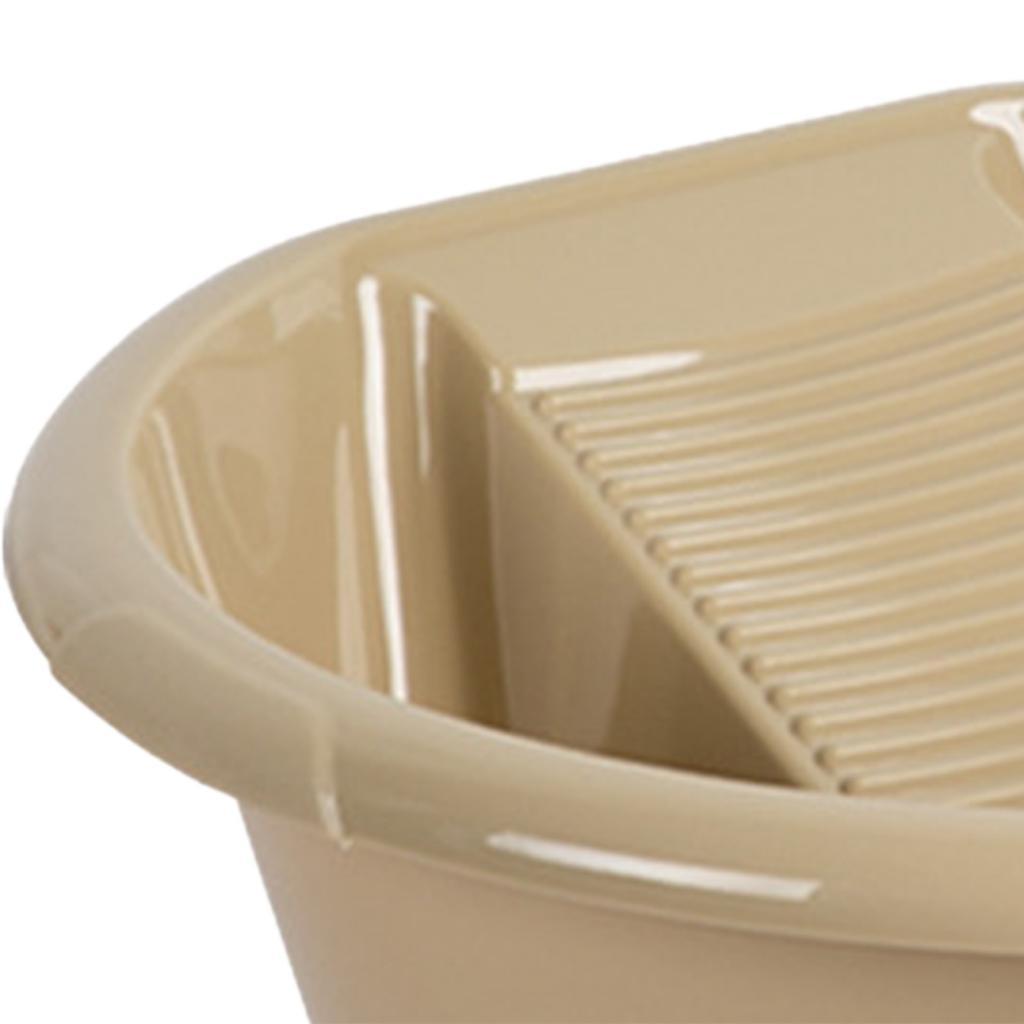 Washboard Basin for Hand Washing Clothes Multipurpose Thickened Household Portable Washing Board for T Shirts Pants Socks