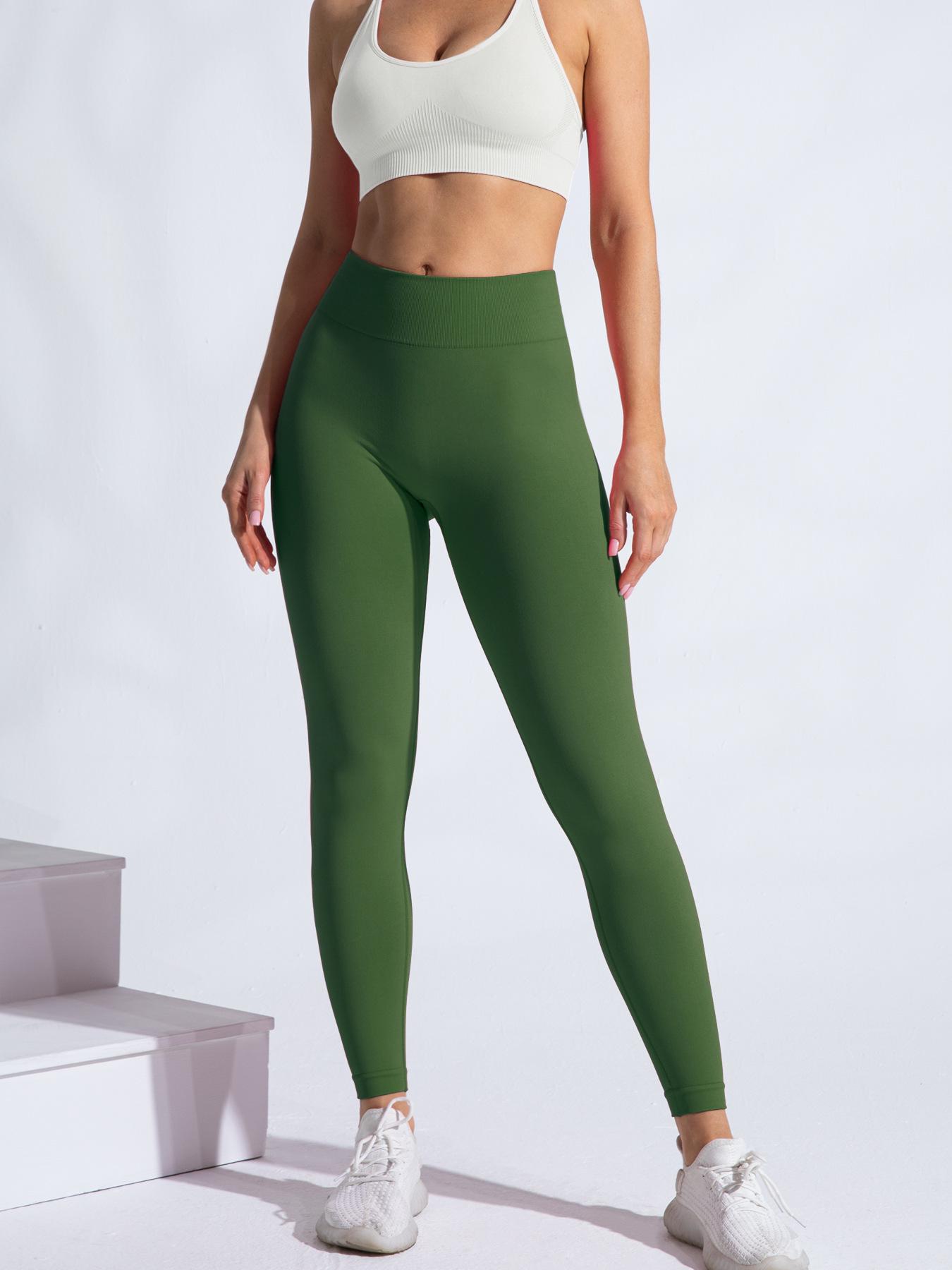 

Персиковые ягодицы быстросохнущие леггинсы для йоги с высокой талией - Весенняя коллекция Medium оливковое зеленый